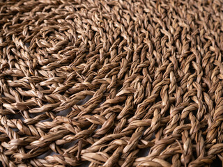 rattan weave, Wicker straw classic pattern background.