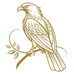 Fototapeta premium eagle on a white background