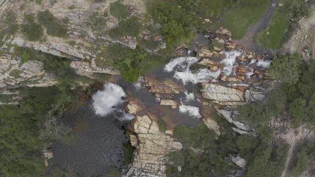 Aerial, Cachoeira Tundavala, Waterfall, Angola