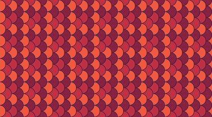 Abstract red and burgundy fish scale pattern.  Perfect for backgrounds, textiles, or vibrant design projects.  This geometric design offers a modern, textured feel with a subtle vintage vibe. © Olena