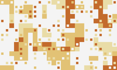 Abstract pixel art background.  Warm earthy tones create a textured, dynamic design ideal for websites, presentations, or print.  Represents data flow, technology, or organic growth.