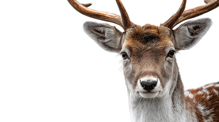 Fototapeta premium Fallow Deer Head Close-Up