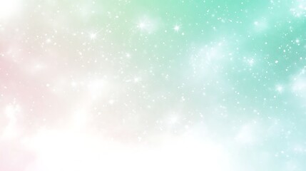 Fototapeta premium Pastel sky background with stars and clouds for dreamy and magical designs and backdrops