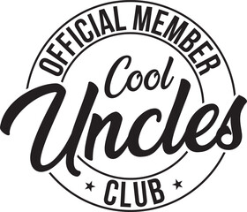 Official Member Cool Uncle Club Uncle