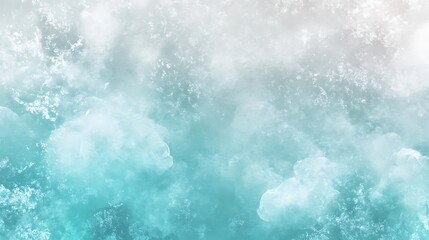 Abstract watercolor background with light turquoise hues, artistic texture and pattern