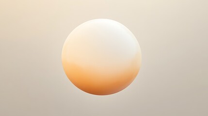 Sphere with gradient effect in warm tones, floating in a serene and calm ambiance, perfect for background