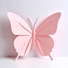 Pink Paper Butterfly