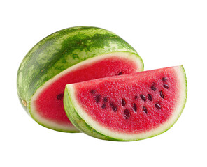 Fresh watermelon slices