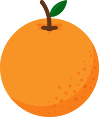 Simple Healthy Citrus Orange Icon Vector Design