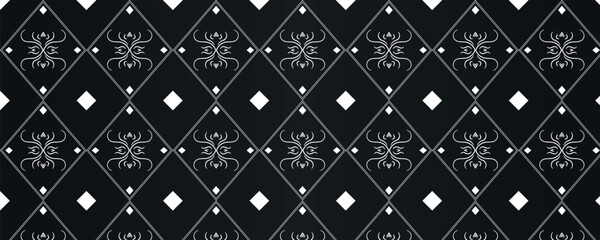 Black and white elegant background. Pattern background