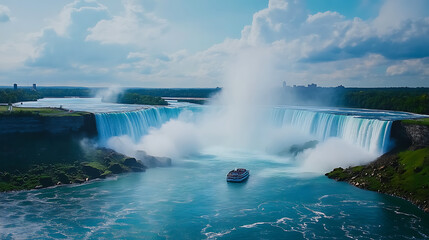 Obraz premium A midjourney spectacle of Niagara Falls 