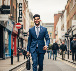 Handsome Businessman On A Street