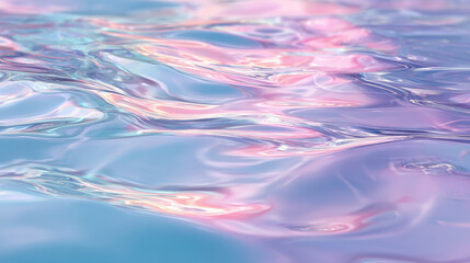 Abstract Pink and Blue Water Surface

