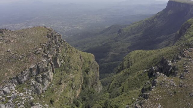 Aerial, Tundavala Gap, Gorge Viewpoint, Angola