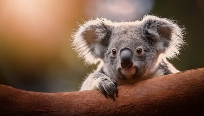 Obraz premium koala curiosity transfixing tranquility