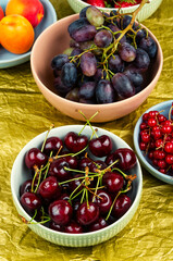 Assortment of fruits.
