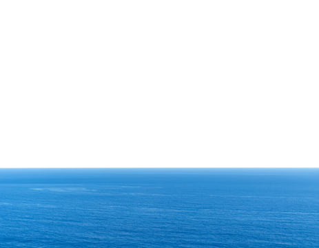  Gradient Blue Sky Natural Background with Gentle Horizon Fade, Isolated Transparent PNG