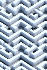 Abstract Geometric Maze Pattern Design
