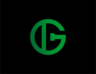 Modern green circle logo design