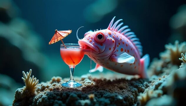 Blobfish drinking in low pressure depths