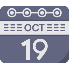 October 19 Icon