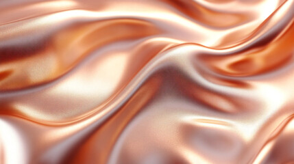 Obraz premium Smooth elegant Rose gold silk background. Texture satin. silk background. shiny wavy pattern canvas. color fabric, cloth 