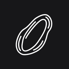 Stylized date fruit illustrates simplicity on monochrome background minimalism