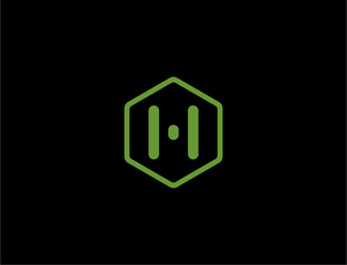 Modern hexagon logo design