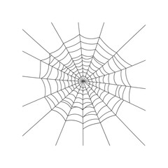 Fototapeta premium Intricate Spider Web Vector Illustration for Halloween, Nature, and Creepy Designs