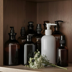 bottles of essential oils