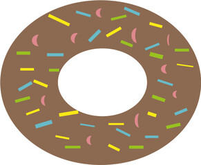 donut with chocolate