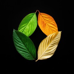 Seasonal Leaves Collage