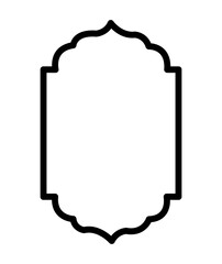 Frame clip art design on plain white transparent isolated background for card, shirt, hoodie, sweatshirt, apparel, tag, mug, icon, poster or badge