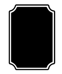 Frame clip art design on plain white transparent isolated background for card, shirt, hoodie, sweatshirt, apparel, tag, mug, icon, poster or badge