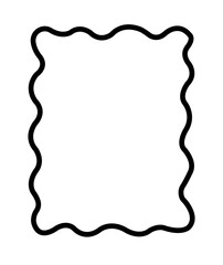 Frame clip art design on plain white transparent isolated background for card, shirt, hoodie, sweatshirt, apparel, tag, mug, icon, poster or badge