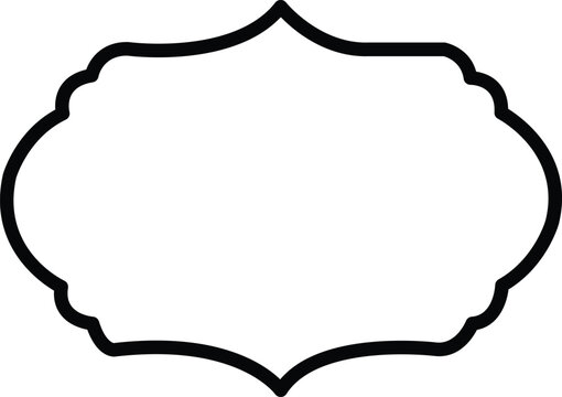 Frame clip art design on plain white transparent isolated background for card, shirt, hoodie, sweatshirt, apparel, tag, mug, icon, poster or badge