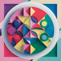 abstract background with colorful circles