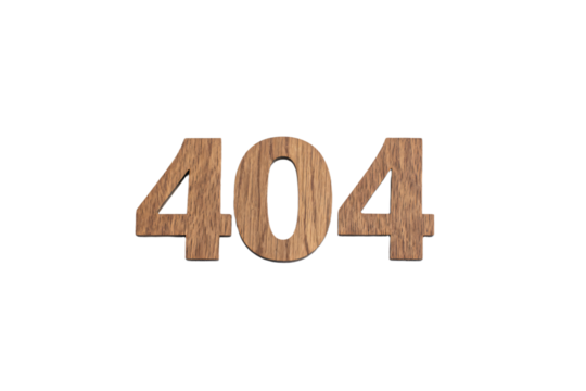 a wooden number 40 with a white background