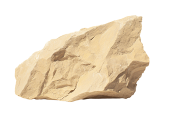 a large rock is shown against a white background