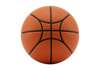 Fototapeta premium Orange basketball close up studio shot isolated on transparent background