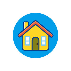 home icon vector art illustration