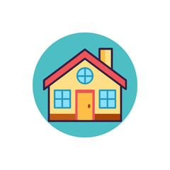 home icon vector art illustration