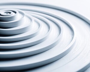 Obraz premium Abstract Spiral Design With Concentric Circles