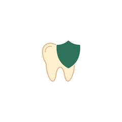 Strong dental protection and tooth health concept for excellent oral care and hygiene illustration.