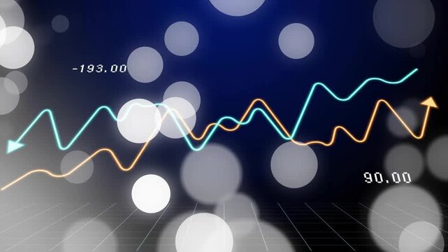 After labels appear, orange and cyan waveforms rippling inward retracting visualizing oscillations
