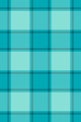 Teal pattern vector texture, fade seamless plaid tartan. Ribbon textile fabric background check in cyan and teal colors.