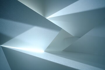Abstract Geometric Shapes Light Shadow Design