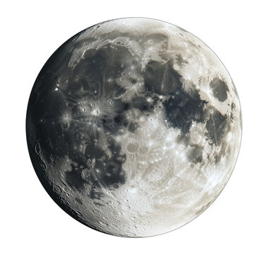 Detailed close up view of the moon surface showing craters and lunar landscape transparent