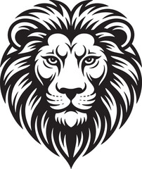 Obraz premium Lion Head Logo Design Vector Illustration