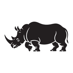 Silhouette of a majestic bison grazing in a field of grass